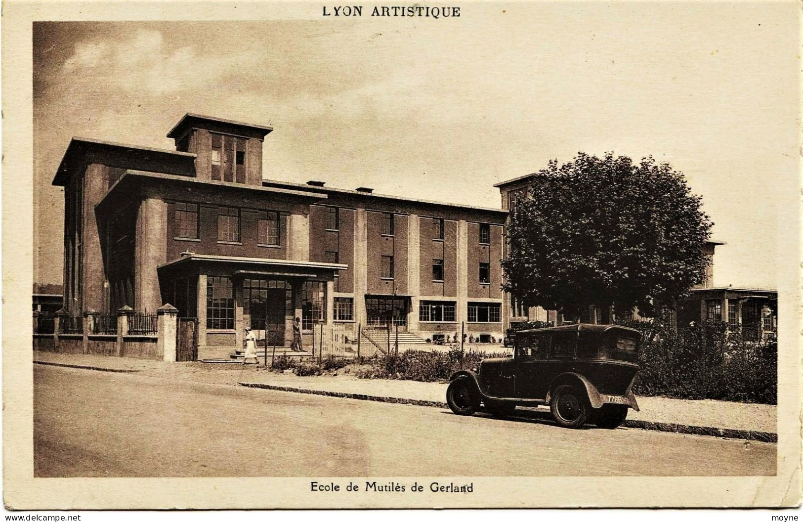 2370 -  LYON  :  ECOLE DE MUTILES DE GERLAND  (RARE)     CIRCULEE  SOUS ENVELOPPE - Andere & Zonder Classificatie