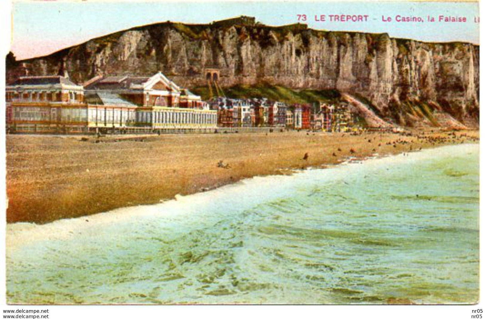 76  - LE TREPORT - Le Casino, La Falaise    ( Seine Maritime ) - Le Treport