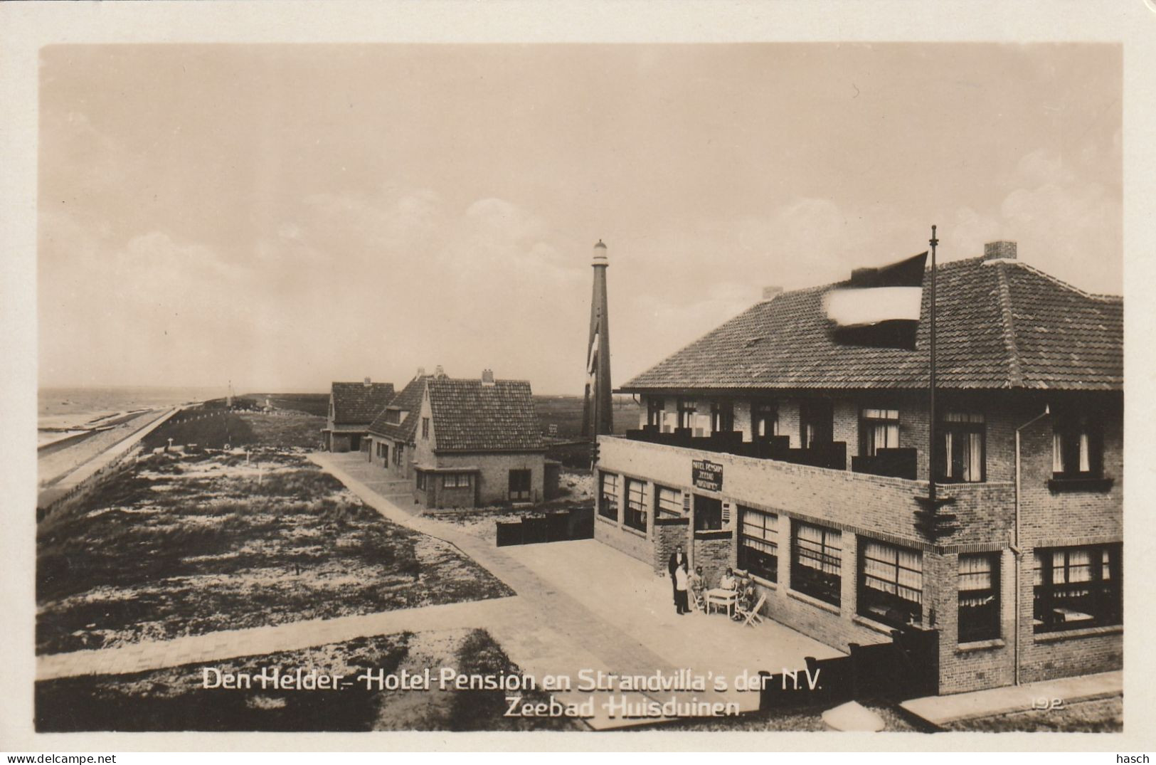 4934 20 Den Helder, Hotel Pension En Strandvilla's Der N.V. Zeebad Huisduinen.   - Den Helder