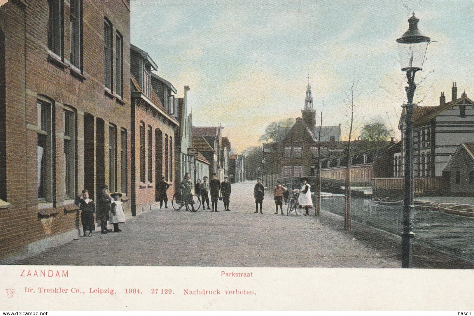 4934 11 Zaandam, Parkstraat. Rond 1900. (Kleine Beschadiging Linksboven)  - Zaandam