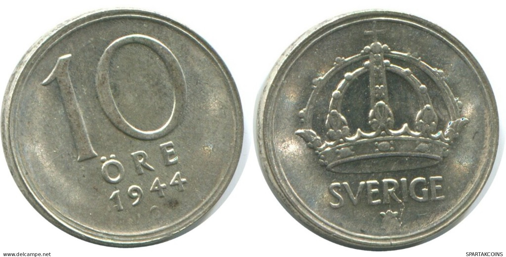 10 ORE 1944 SWEDEN SILVER Coin #AD101.2.U.A - Schweden