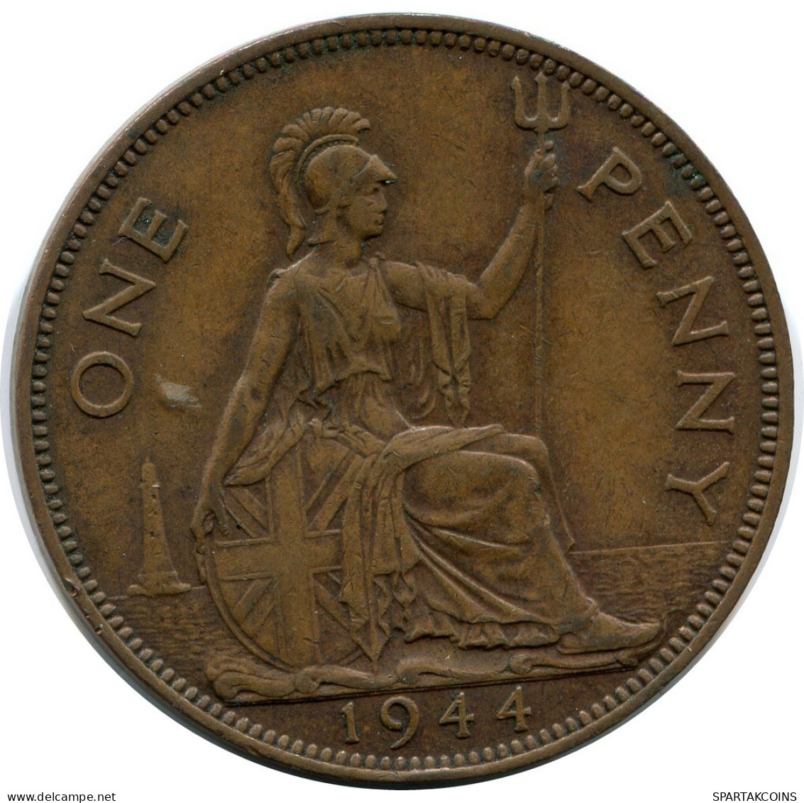 PENNY 1944 UK GBAN BRETAÑA GREAT BRITAIN Moneda #BB025.E.A - D. 1 Penny