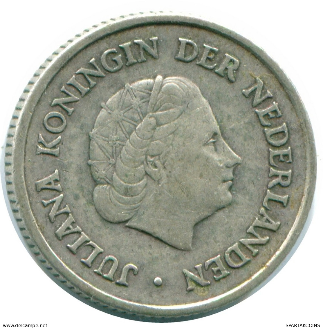 1/4 GULDEN 1960 NIEDERLÄNDISCHE ANTILLEN SILBER Koloniale Münze #NL11050.4.D.A - Niederländische Antillen