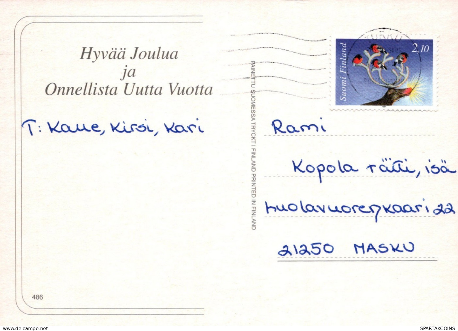 PÁJARO Animales Vintage Tarjeta Postal CPSM #PAN068.A - Oiseaux