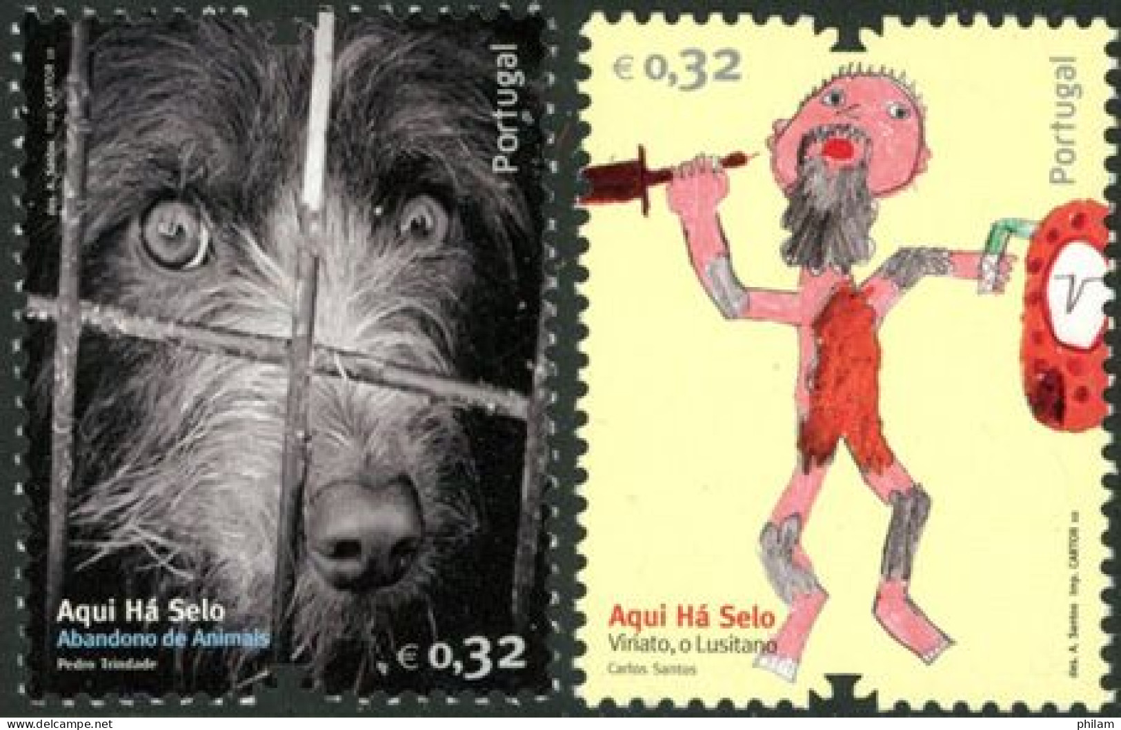 PORTUGAL 2010 - Aqui Ha Selo - Dessins De Timbres - 2 V. - Neufs