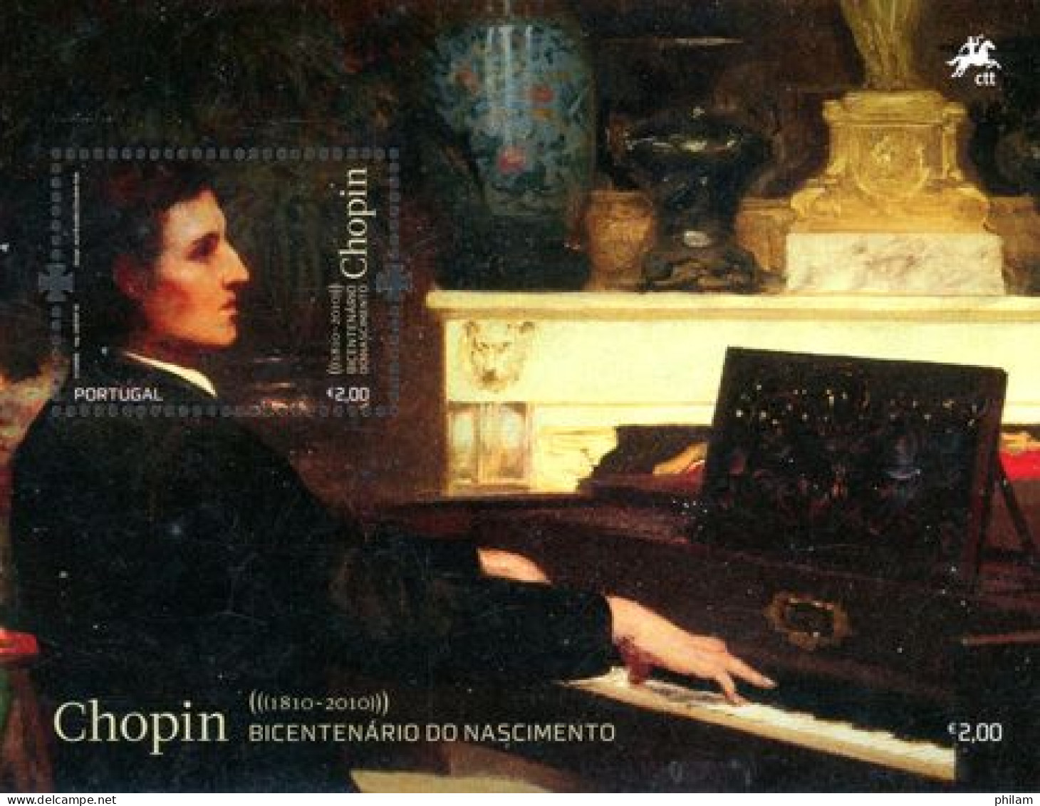 PORTUGAL 2010 - Frédéric Chopin Et Robert Schumann - 2 BF - Blocchi & Foglietti