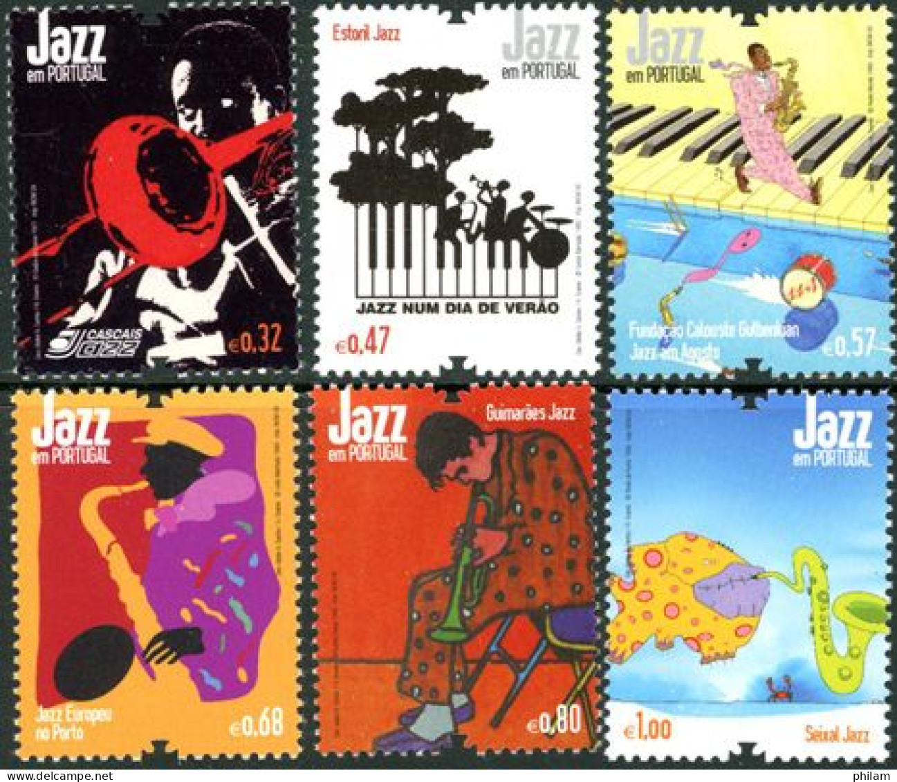 PORTUGAL 2009 - Jazz Au Portugal - 6 V. - Unused Stamps