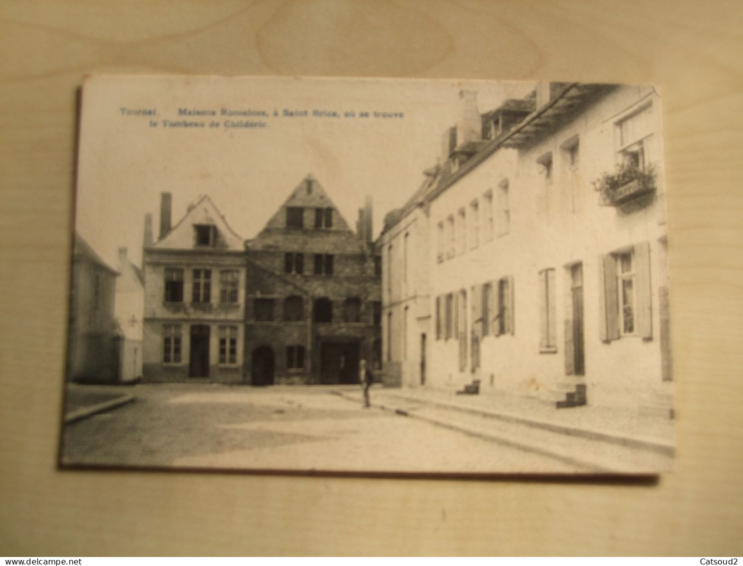 Carte Postale Ancienne  TOURNAI Maisons Romaines à St Brice Où Se Trouve Le Tombeau De Childéric - Tournai