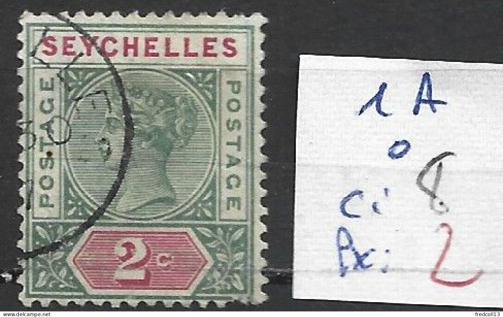 SEYCHELLES 1A Oblitéré Côte 8 € - Seychelles (...-1976)