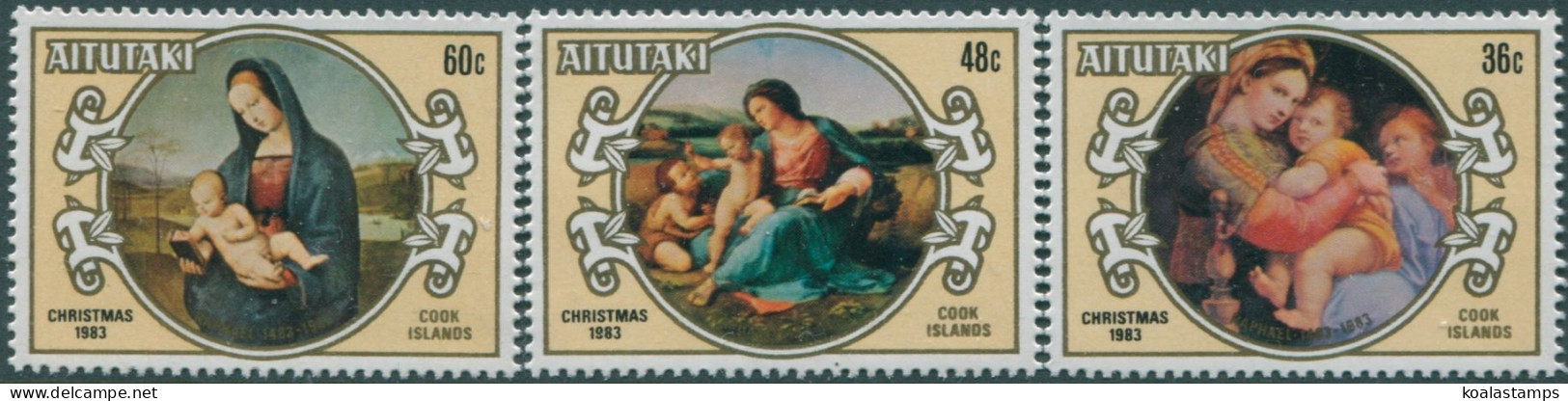 Aitutaki 1983 SG470-472 Christmas Set MLH - Cook Islands