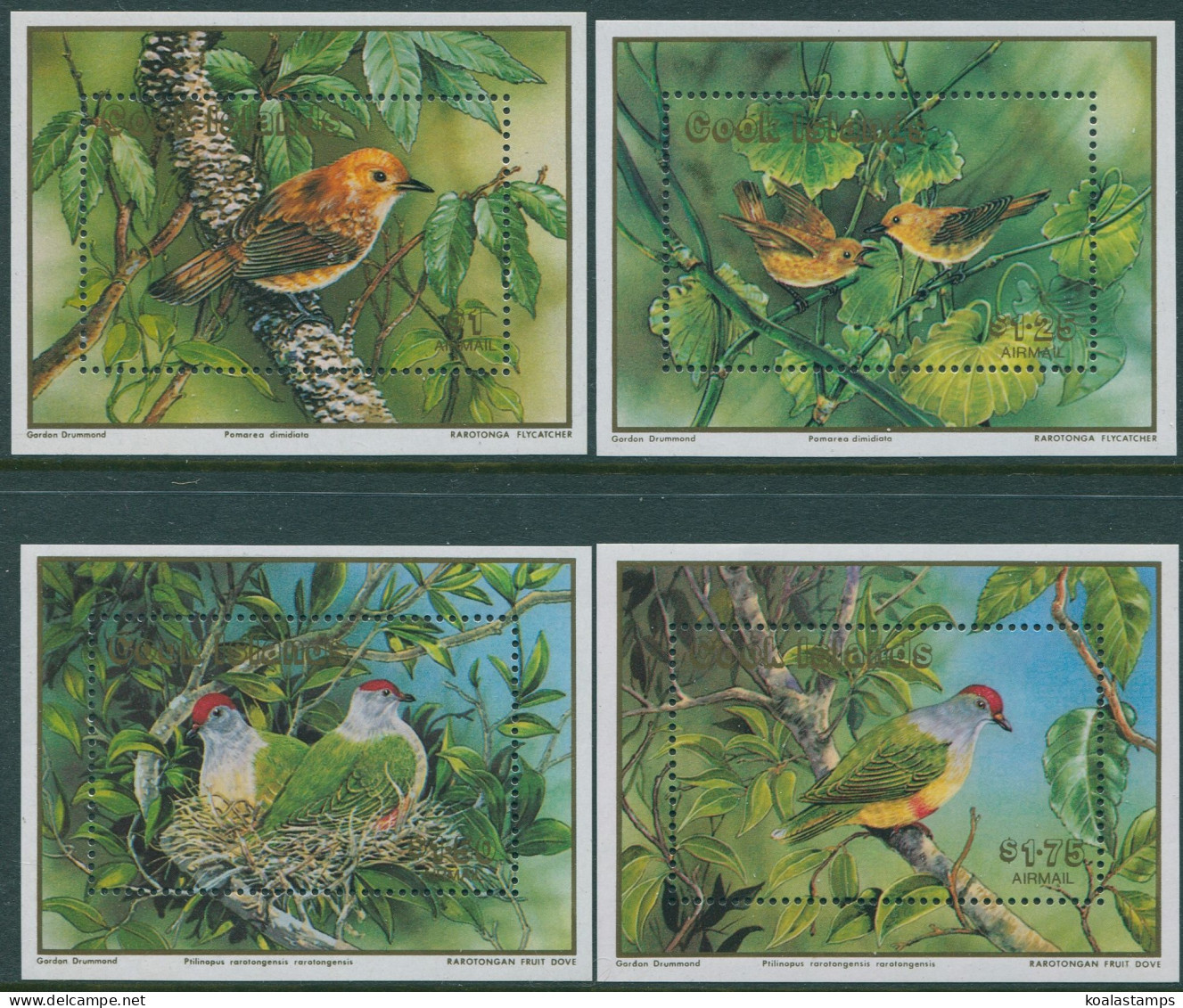 Cook Islands 1989 SG1226 Endangered Birds MS MNH - Cook Islands