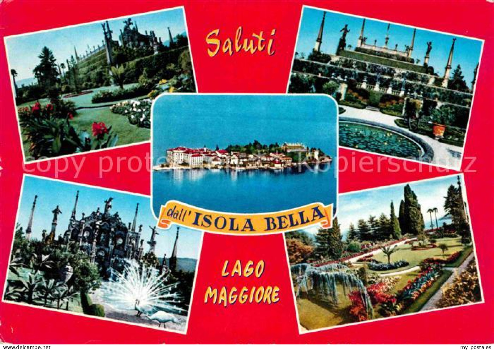 72898438 Isola Bella Lago Maggiore Fliegeraufnahme Park Teilansicht  Lago Maggio - Otros & Sin Clasificación
