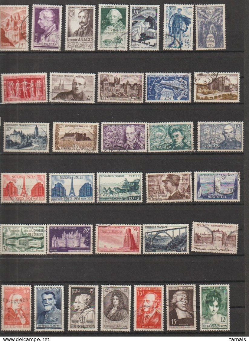 Lot De 34 Timbres  Oblitérés (lot 220) - Collections