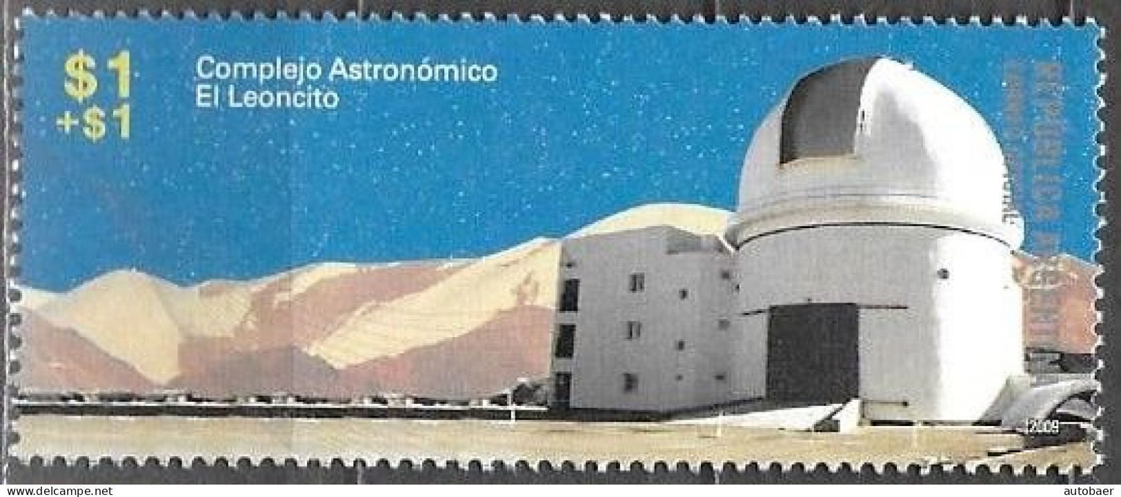 Argentina 2009 Observatory Space Observatories Observatorio Complejo Astronomico El Leoncito Michel 3276 MNH Postfr ** - Nuovi