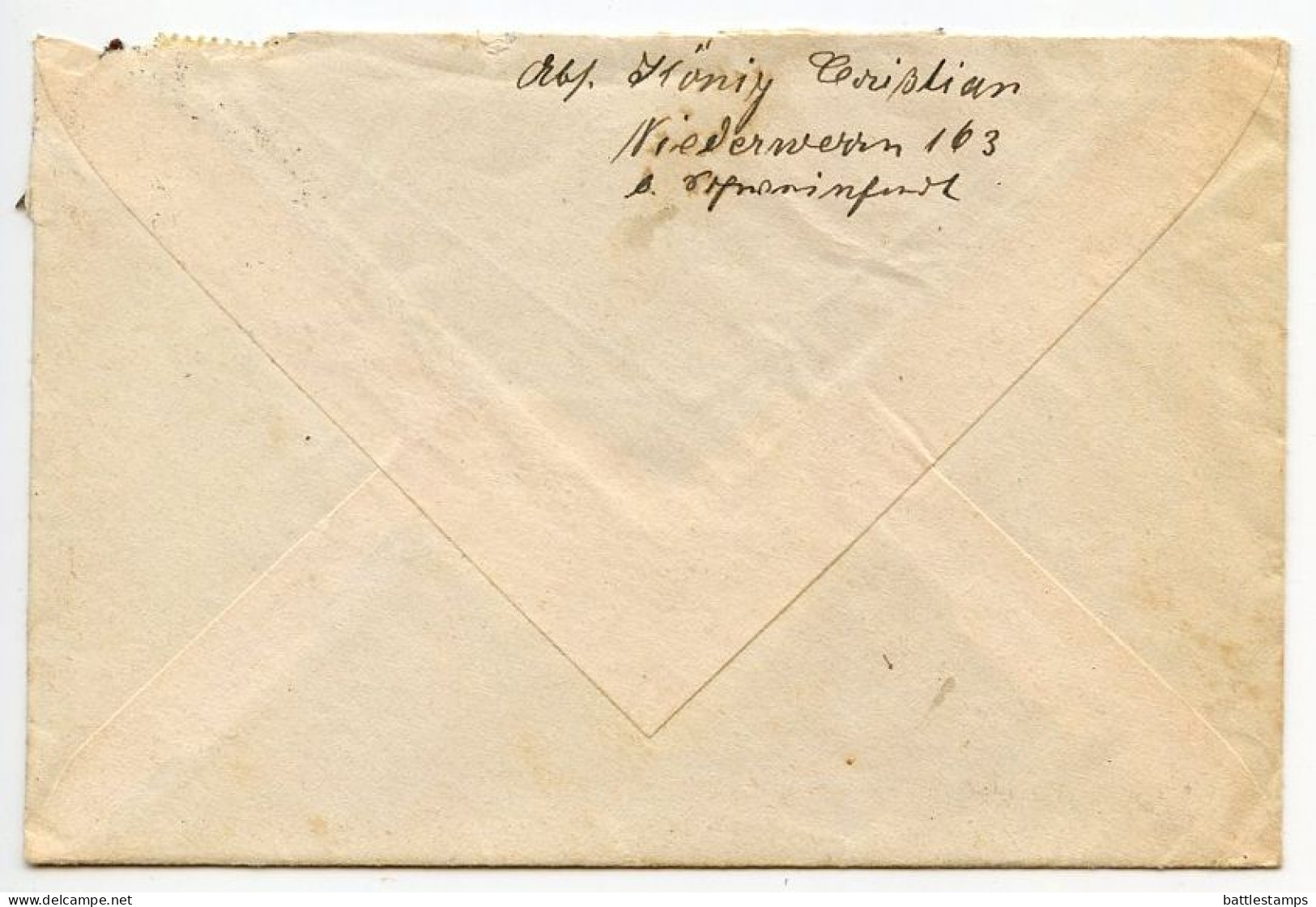 Germany 1939 Cover & Letter; Schweinfurt To Schiplage; 6pf. Hindenburg, Pair - Briefe U. Dokumente