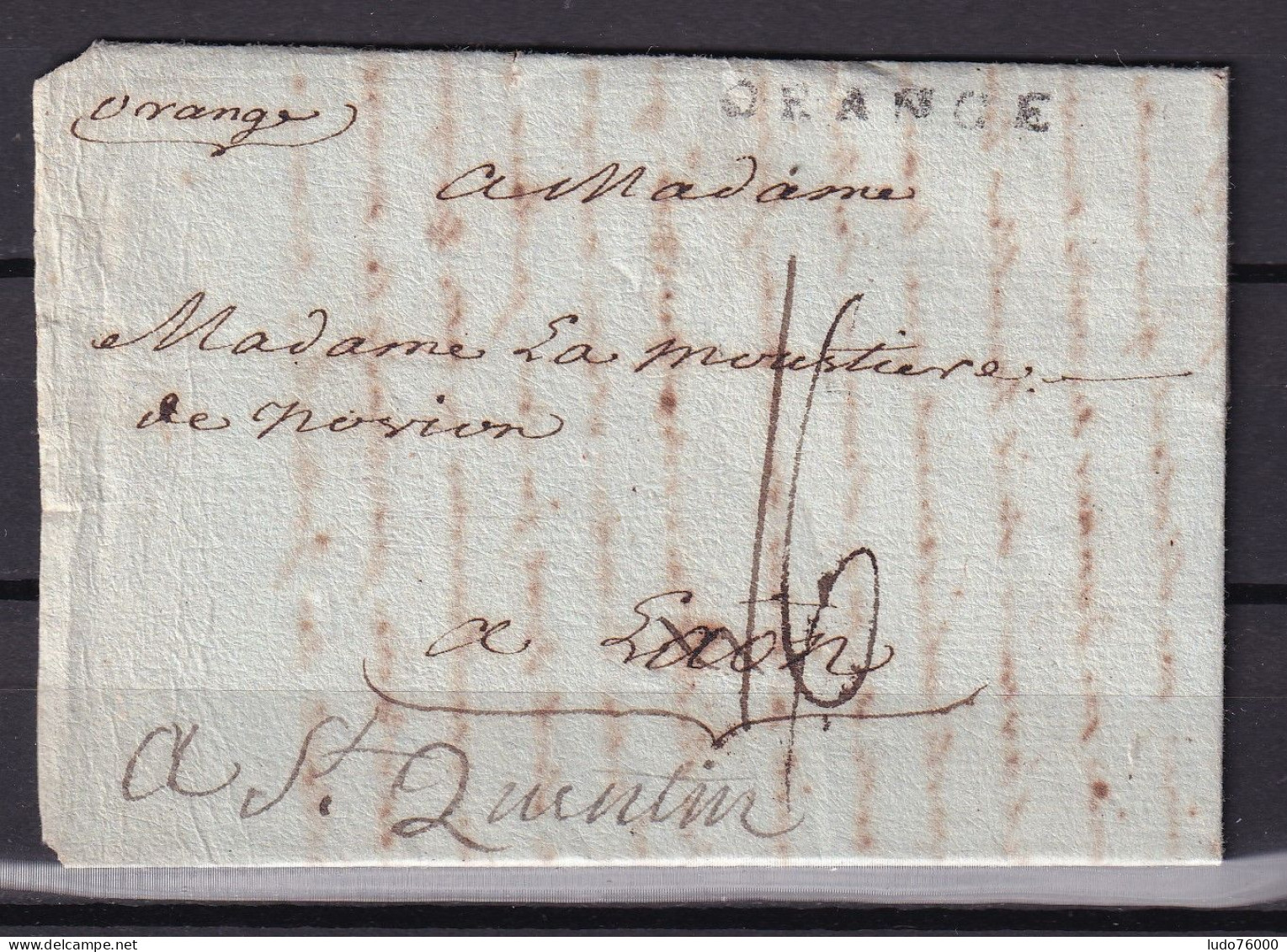 D 805 / LETTRE MARQUE POSTALE - 1801-1848: Précurseurs XIX