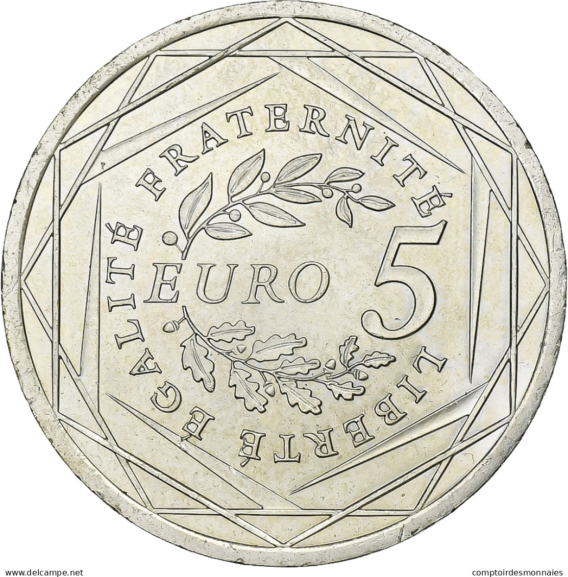 France, 5 Euro, Semeuse, 2008, Argent, SPL, KM:1534 - France