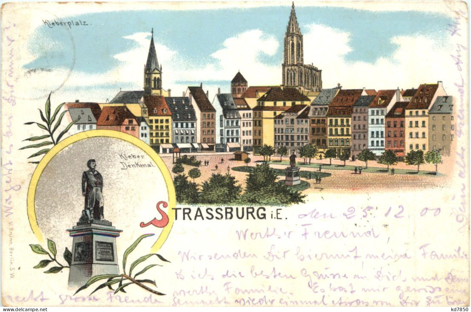 Strassburg Im Elsass - Litho - Straatsburg