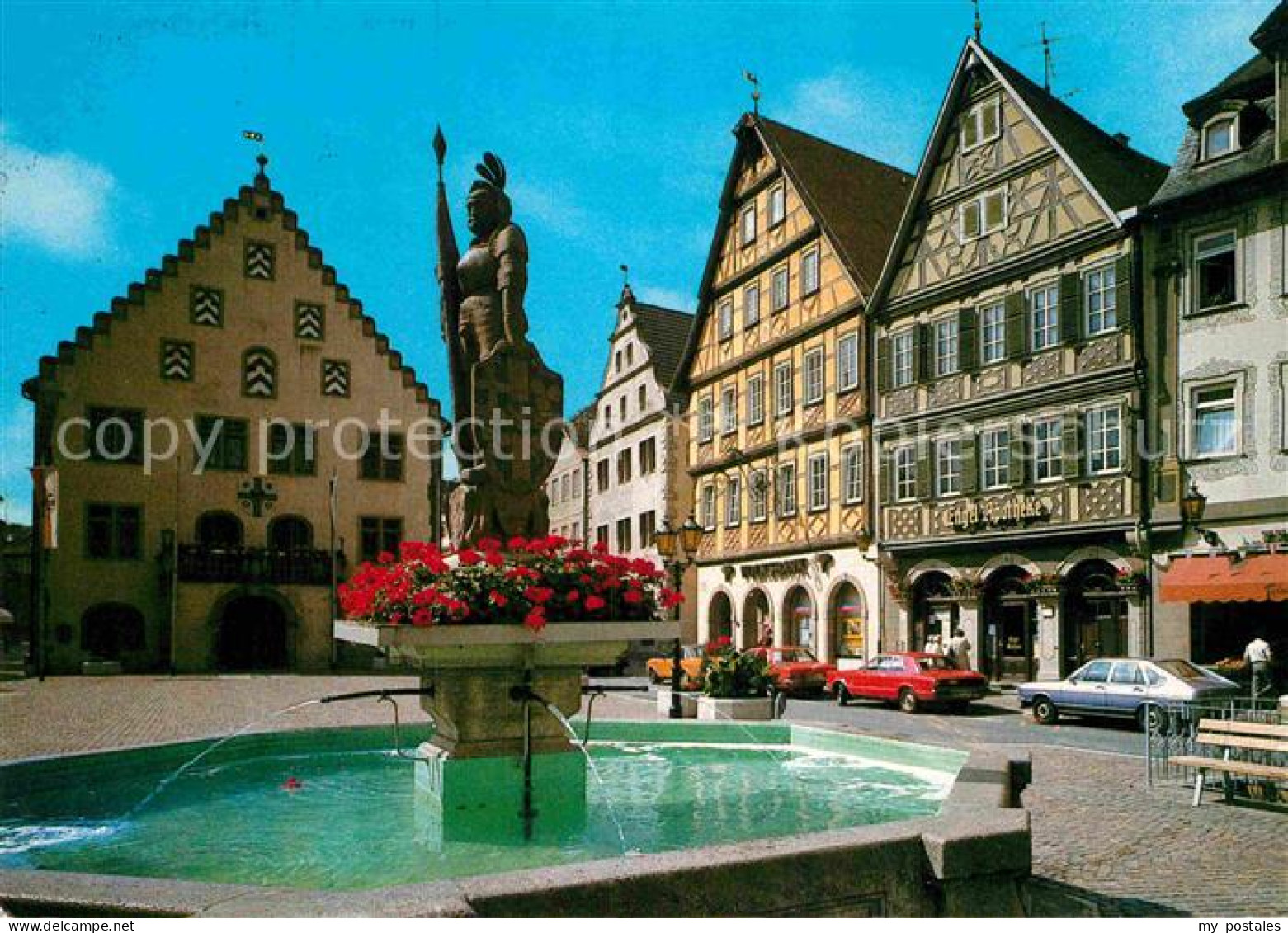 72895339 Bad Mergentheim Marktplatz Rathaus Brunnen Bad Mergentheim - Bad Mergentheim