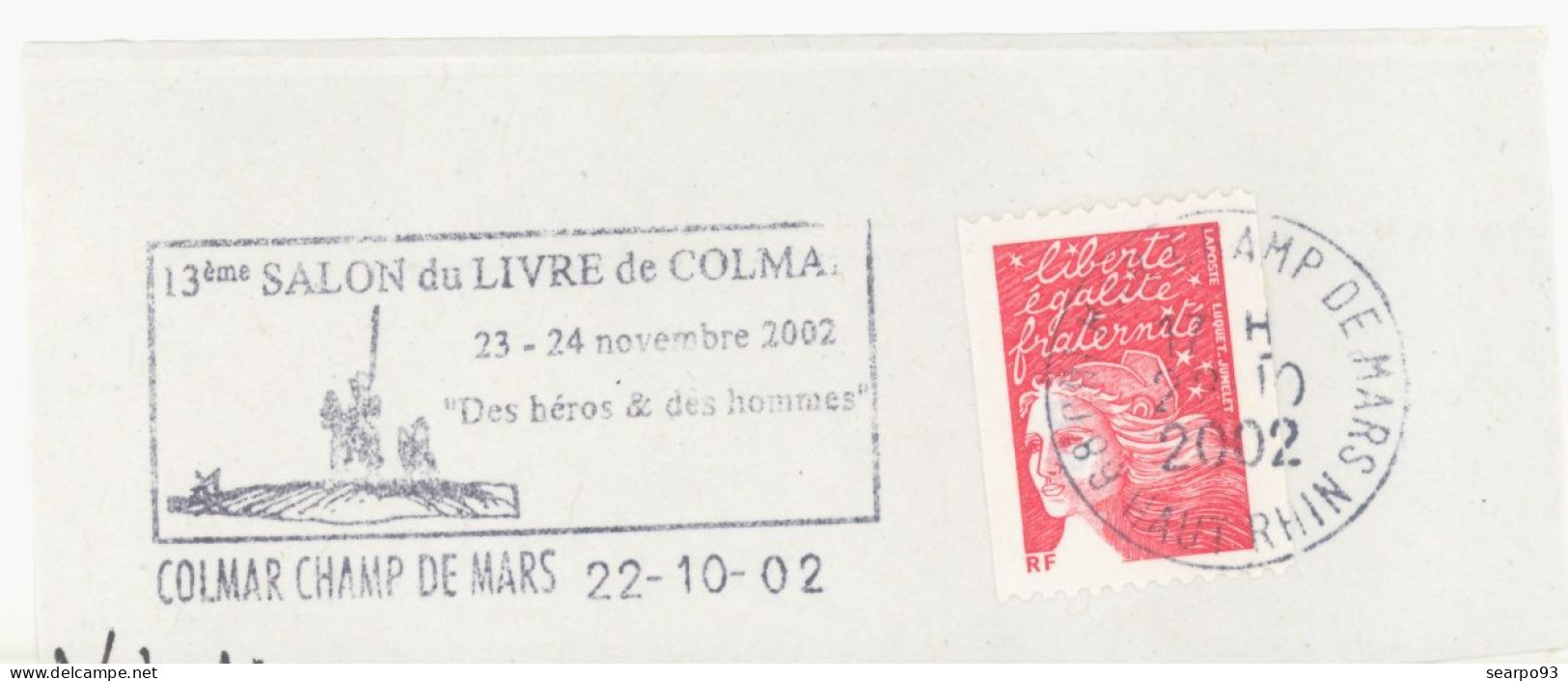 FRANCE. POSTMARK. BOOK FAIR. COLMAR . 2002 - 1961-....