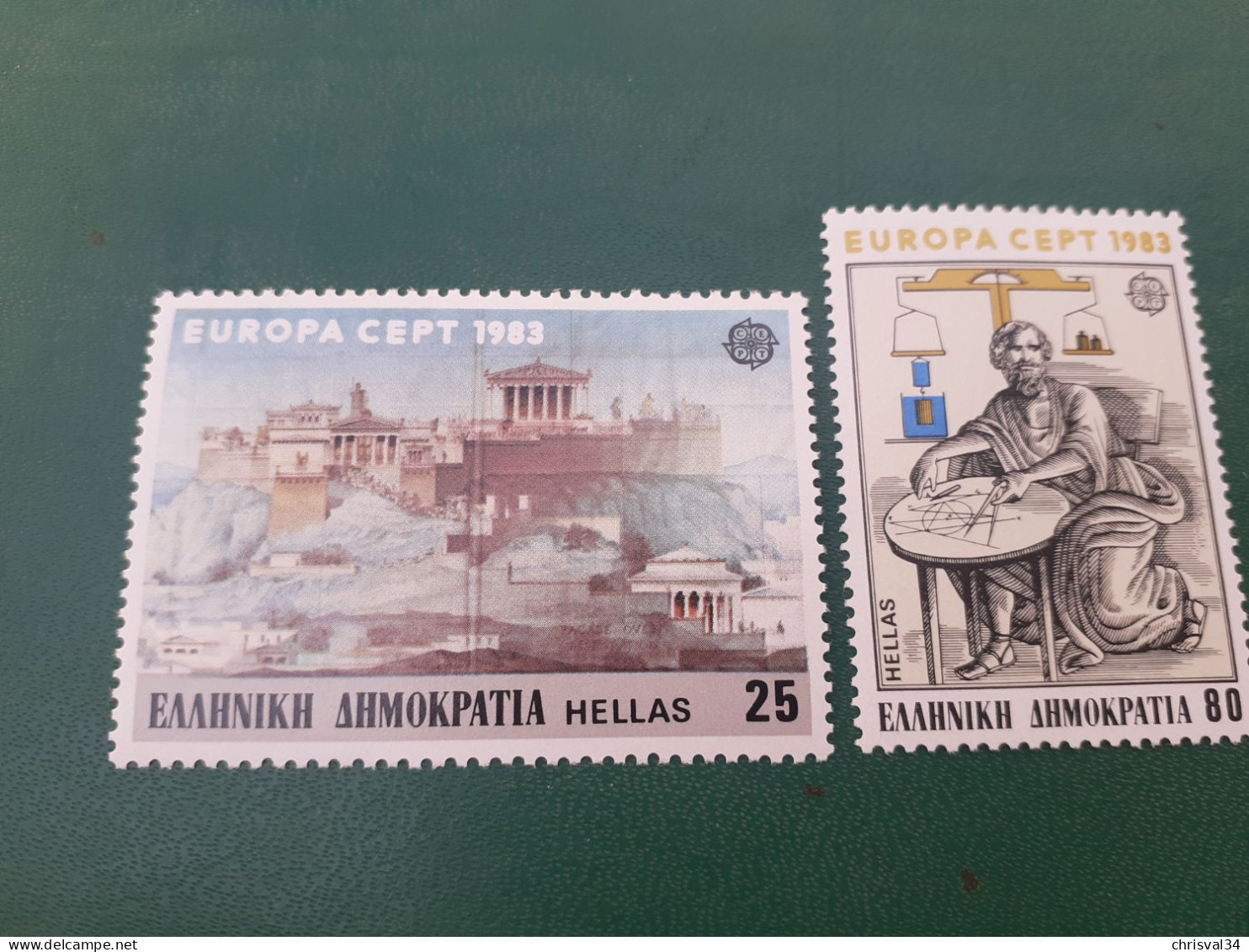 TIMBRES  GRECE    ANNEE  1983    N  1491  /  1492        NEUFS  LUXE** - Neufs