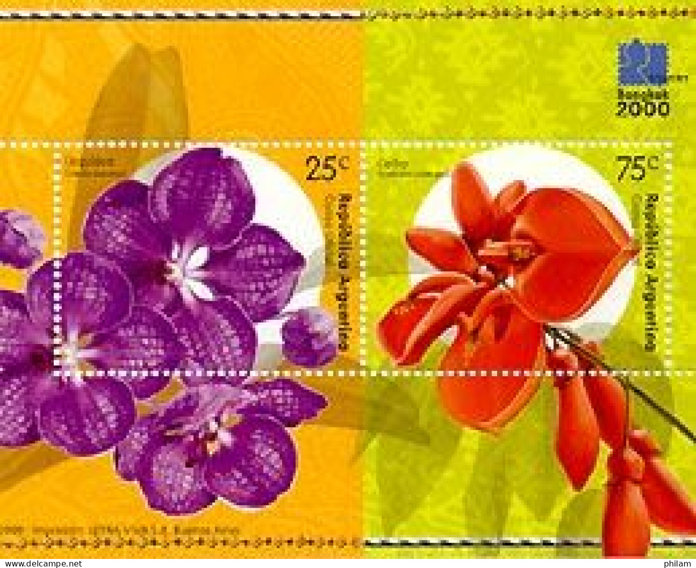 ARGENTINE 2000 - Bangkok 2000 - Orchidées - Orchidées