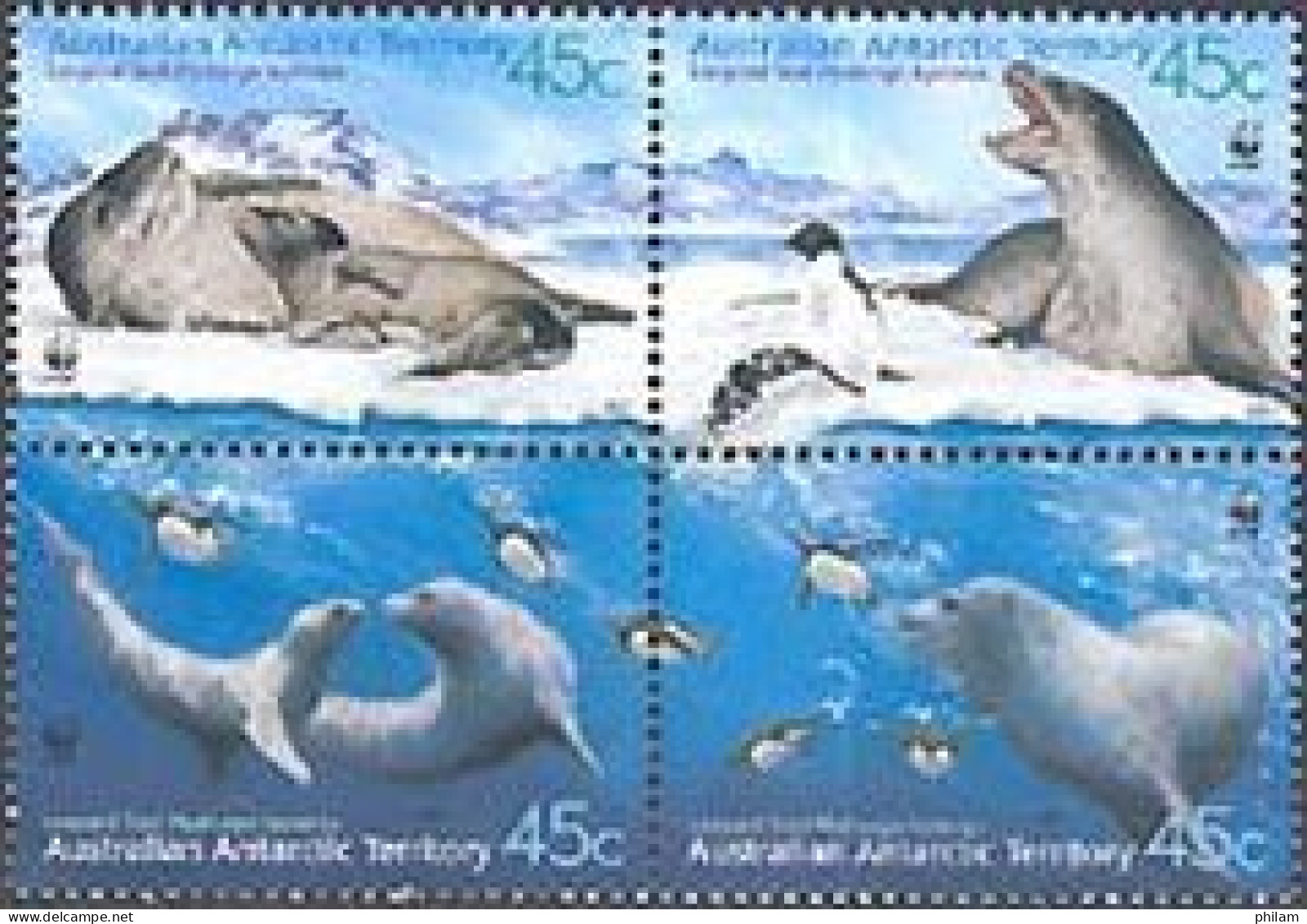 ANTARCTIQUE AUSTRALIEN 2001 - W.W.F. - Léopard Des Mers - Nuovi