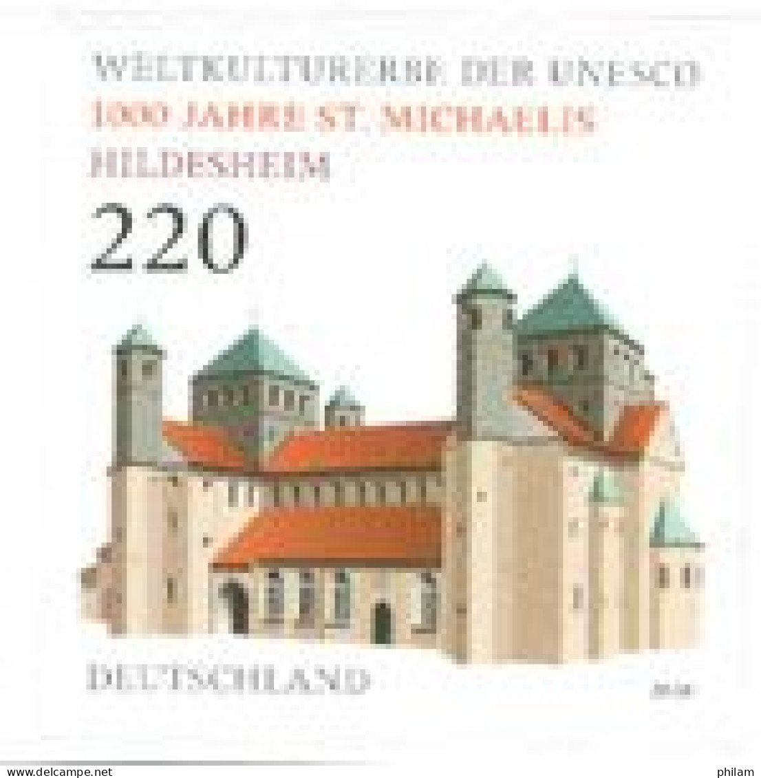 ALLEMAGNE  - 2010 -  Eglise St Michael D'Hildesheim - Adhésif - 1 V. - Christianisme
