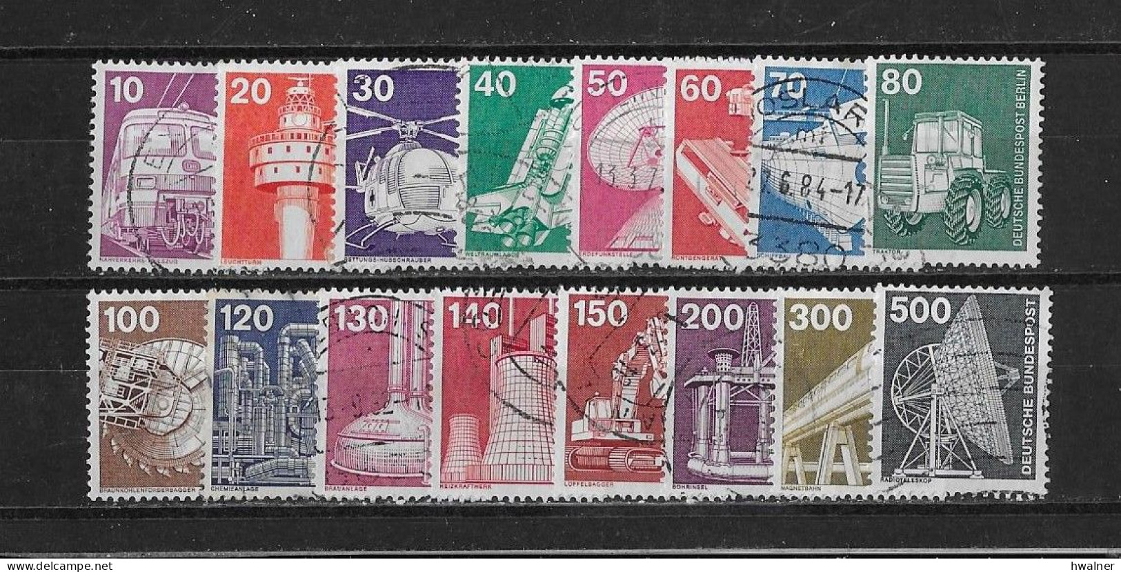 Allemagne Fed. Lot Usage Courant Industrie O. - Used Stamps