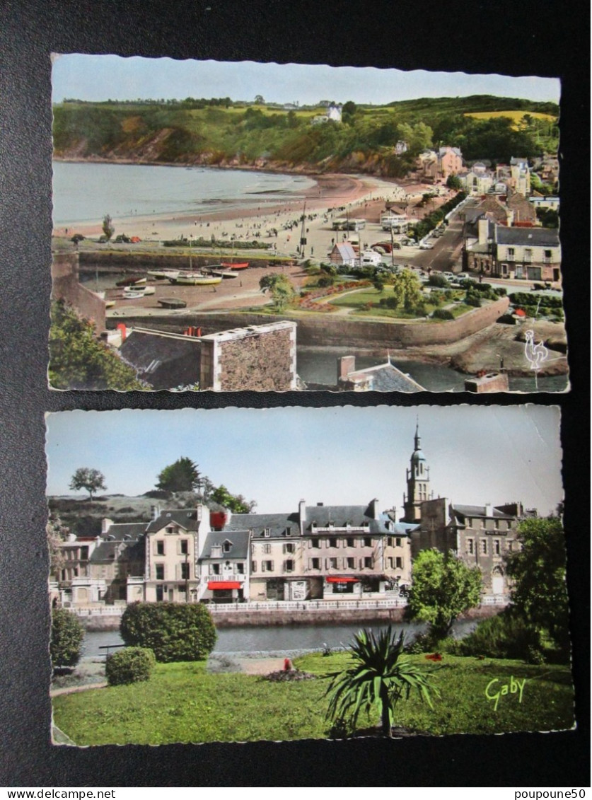 CP 22 Côtes Du Nord BINIC - LOT DE 2 CARTES POSTALES - Le Boulevard Et La Plage - Quai De Courcy - Binic