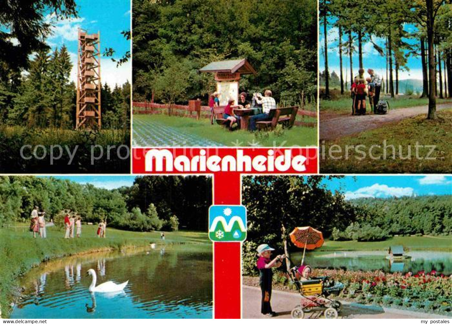 72893835 Marienheide Aussichtsturm Schwanenteich Park Raststelle  Marienheide - Autres & Non Classés