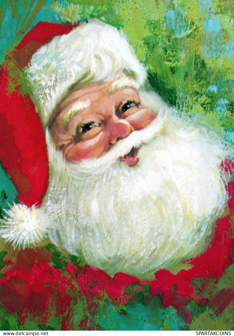 WEIHNACHTSMANN SANTA CLAUS WEIHNACHTSFERIEN Vintage Postkarte CPSM #PAJ798.DE - Santa Claus