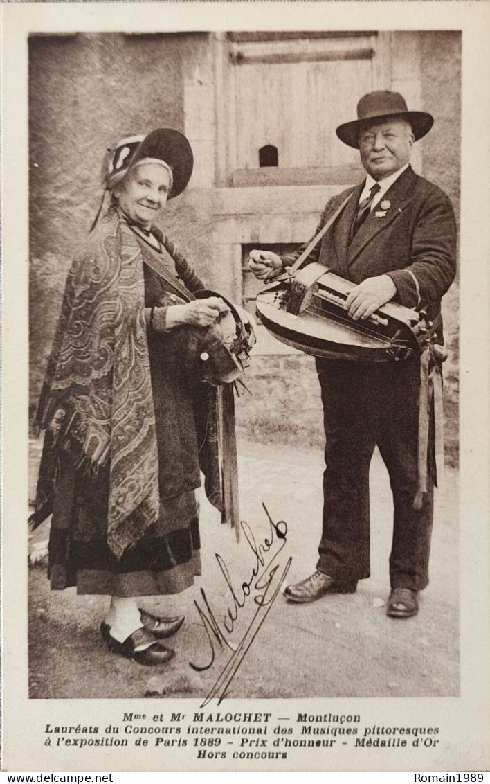 Montluçon Mme Et Mr Malochet Signée - Montlucon