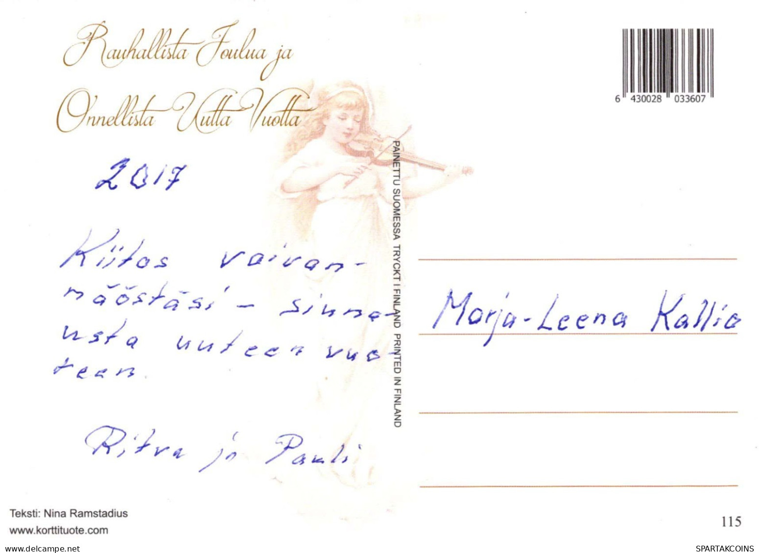ÁNGEL Navidad Vintage Tarjeta Postal CPSM #PBP540.ES - Engel