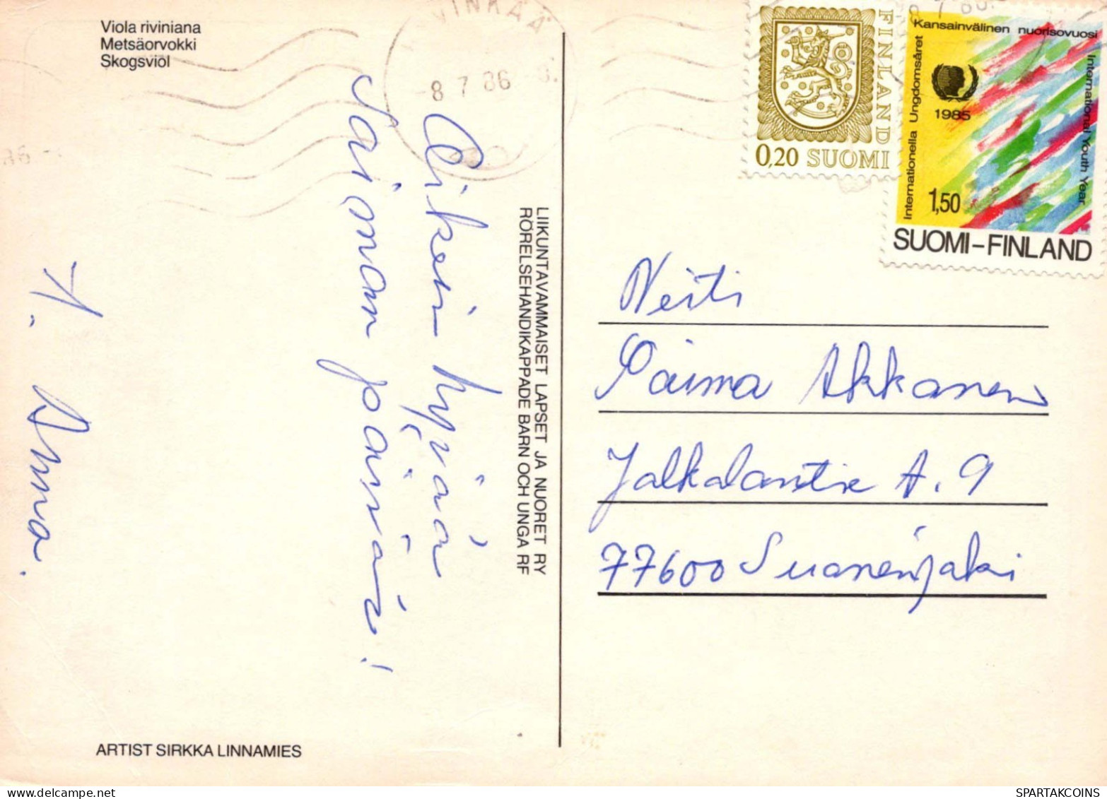 FLORES Vintage Tarjeta Postal CPSM #PAS509.ES - Fleurs