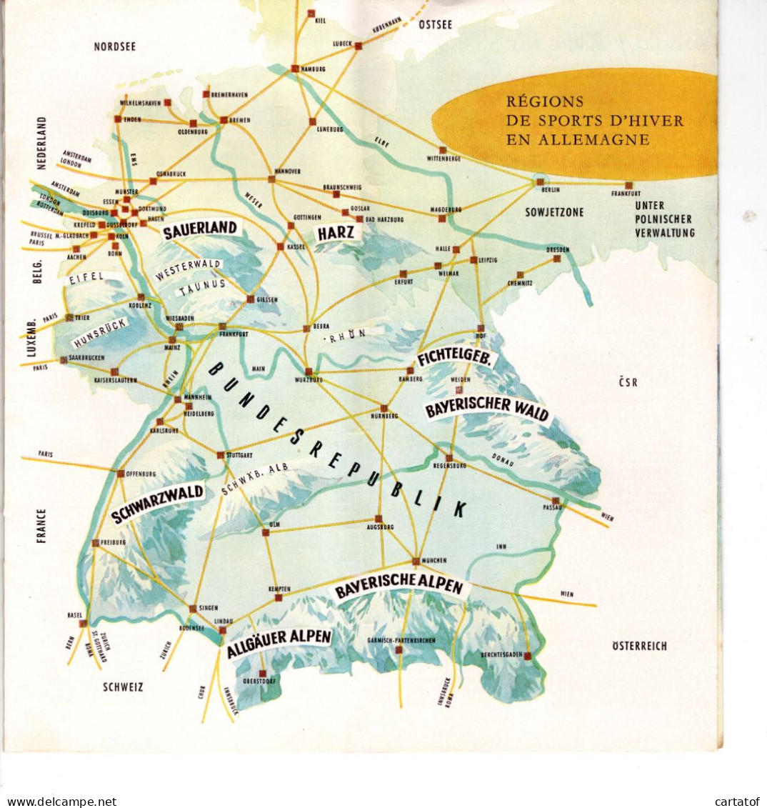 Joies De L'Hiver En Allemagne ( République Fédérale D'Allemagne ) . - Toeristische Brochures