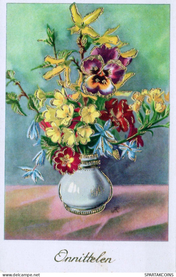 FLEURS Vintage Carte Postale CPA #PKE551.FR - Fleurs