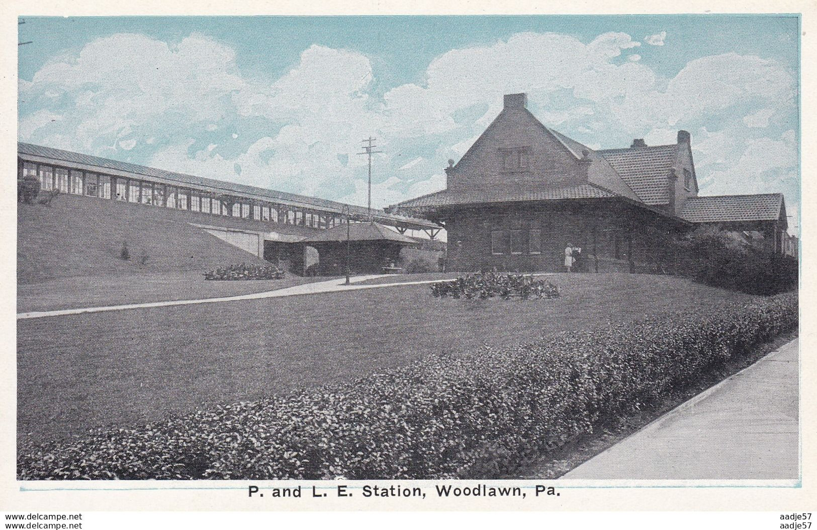 USA P And L.E. Station Woodlawn Pa - Bahnhöfe Ohne Züge