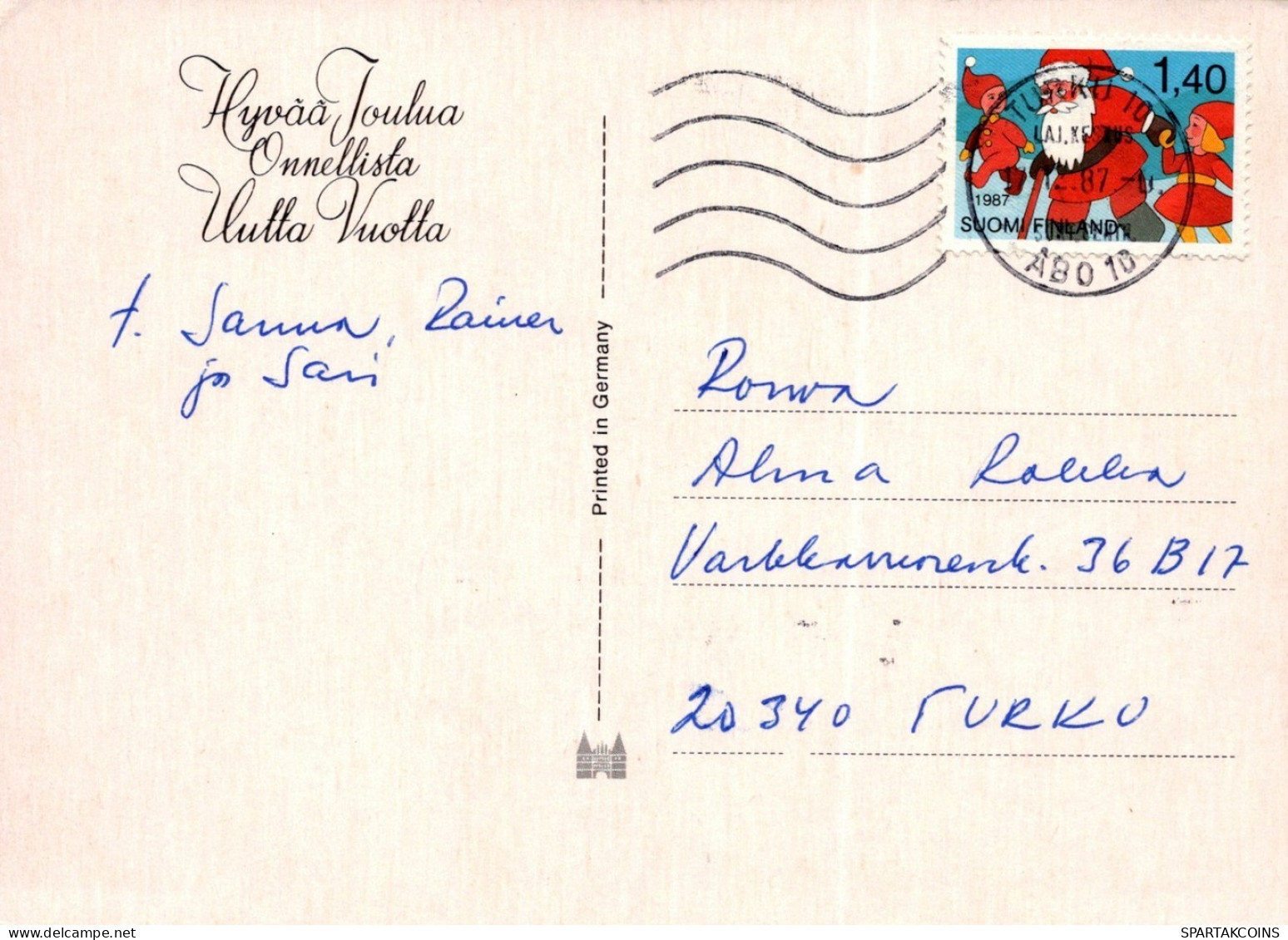 ANGE NOËL Vintage Carte Postale CPSM #PAH690.FR - Angeli