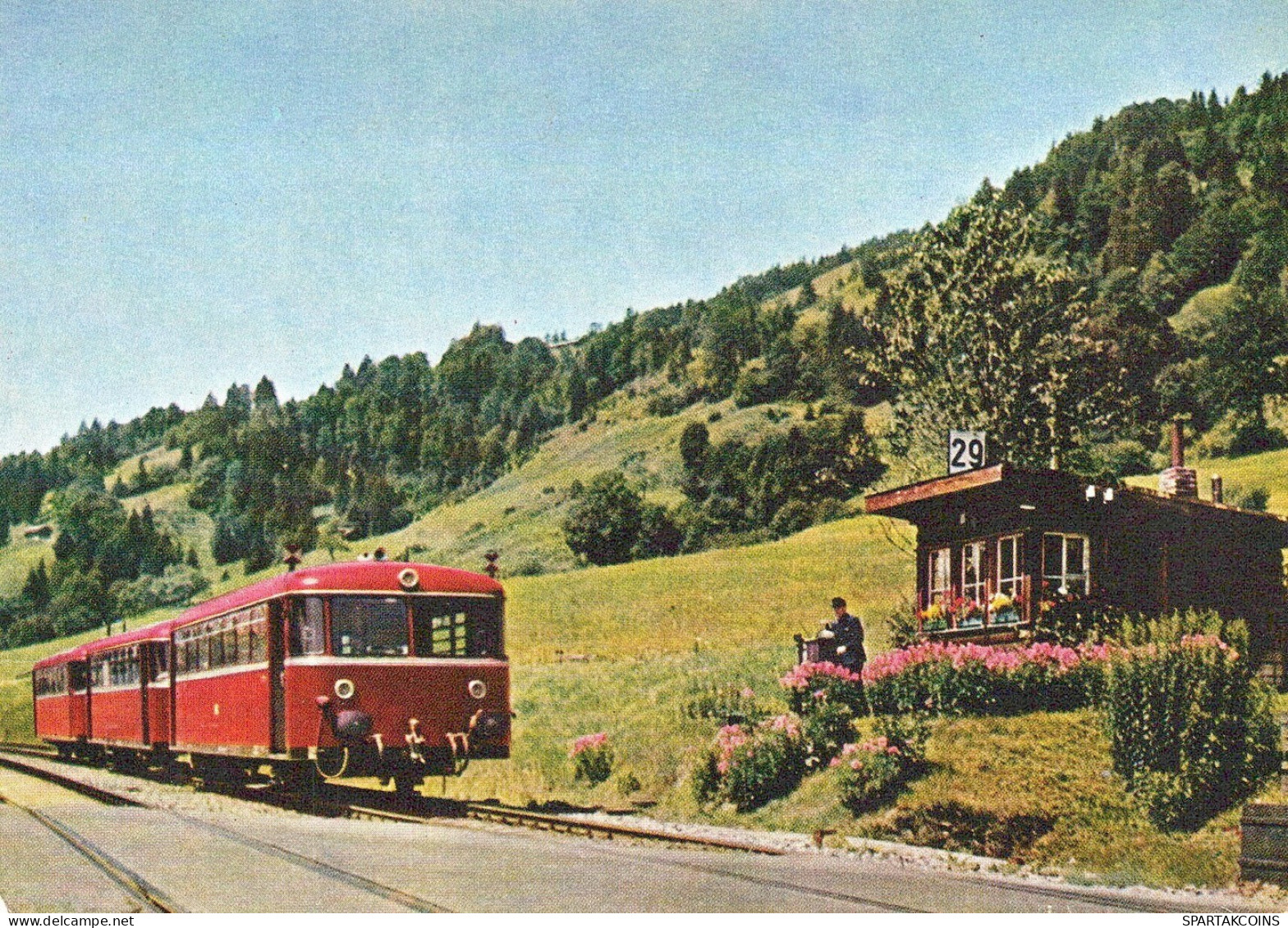 TRAIN RAILWAY Transport Vintage Postcard CPSM #PAA936.GB - Trains