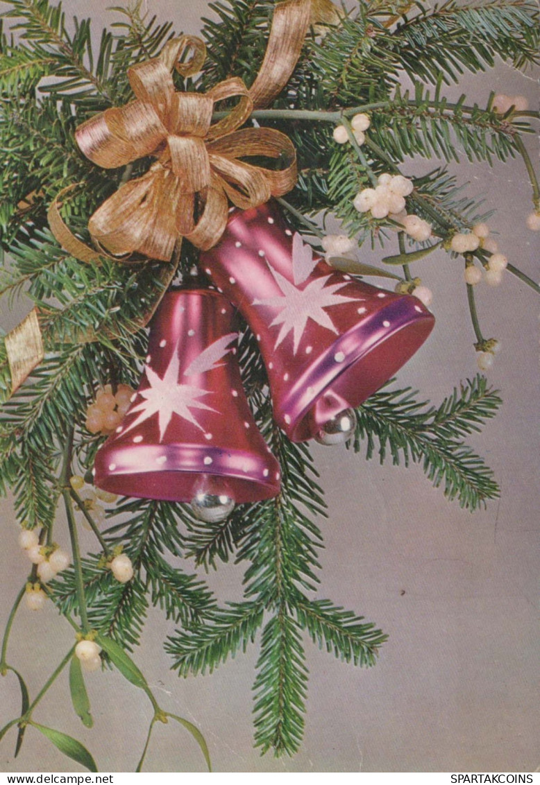 Buon Anno Natale BELL Vintage Cartolina CPSM #PAT509.IT - Nieuwjaar