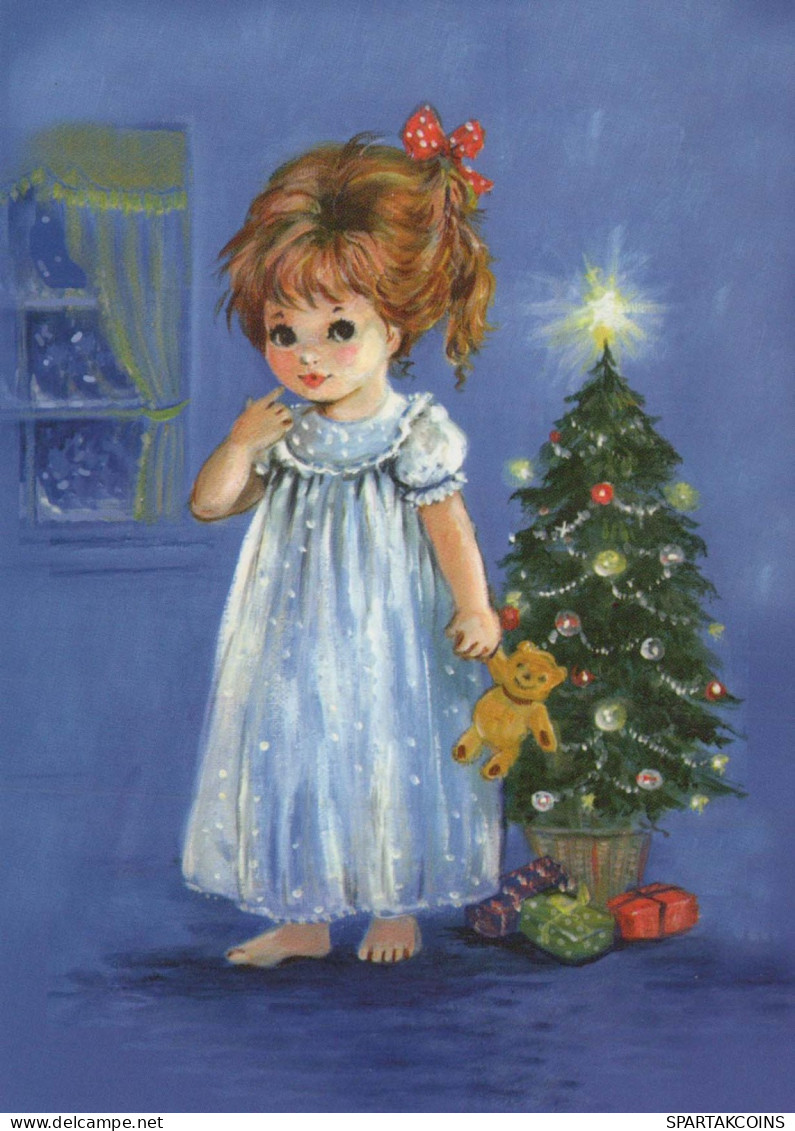 Buon Anno Natale BAMBINO Vintage Cartolina CPSM #PAS886.IT - Nouvel An