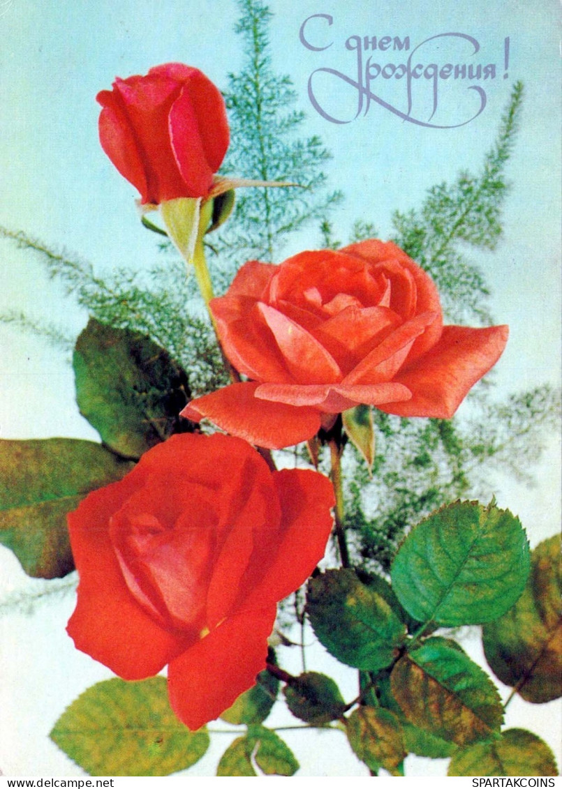 FIORI Vintage Cartolina CPSM #PAR731.IT - Fleurs