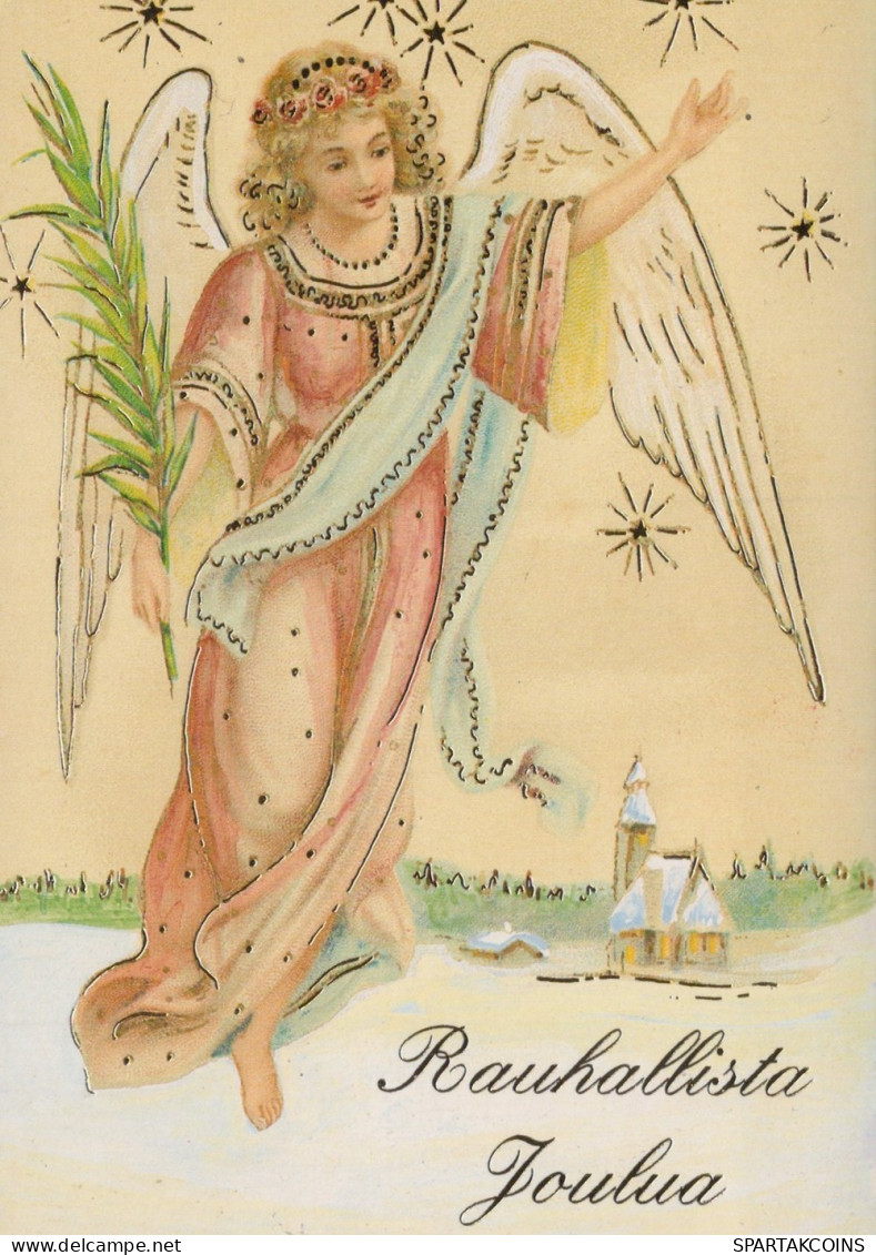 ANGELO Buon Anno Natale Vintage Cartolina CPSM #PAH692.IT - Angels