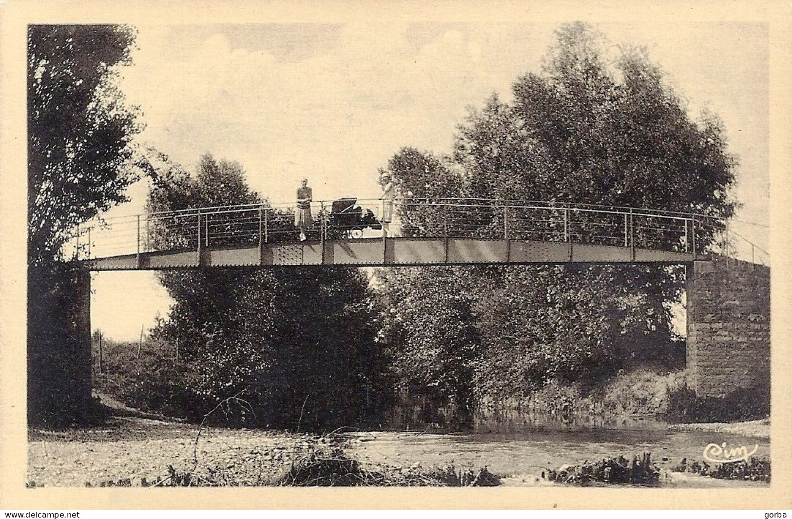 *CPA  - 69 - BELLEVILLE Sur SAONE - Le Confluent De L'Ardière - La Passerelle - Belleville Sur Saone