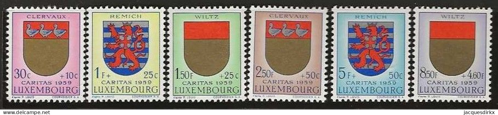 Luxembourg  .  Y&T   .    570/575    .   **    .    Neuf Avec Gomme Et SANS Charnière - Ongebruikt