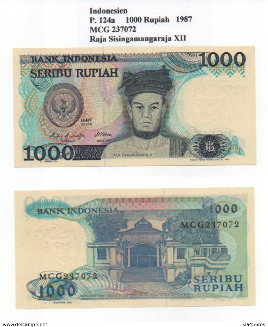 Indonesien  P.124a  1000 Rupiah 1987 UNC - Indonesië