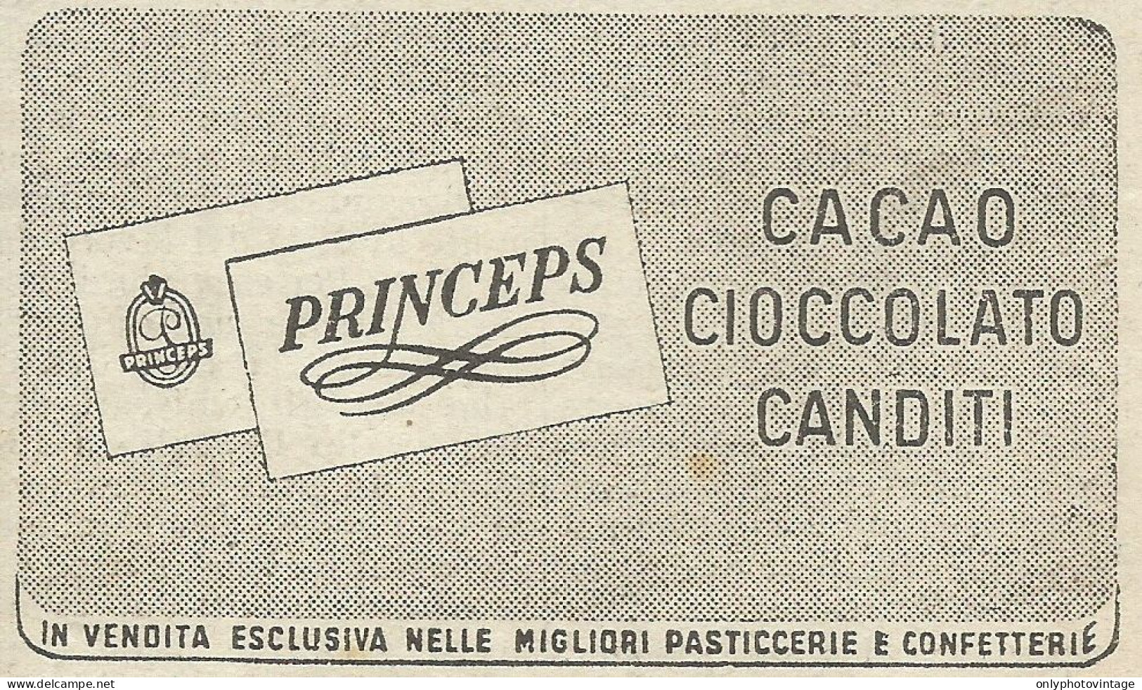 Cacao Princeps - Pubblicità 1948 - Advertising - Reclame