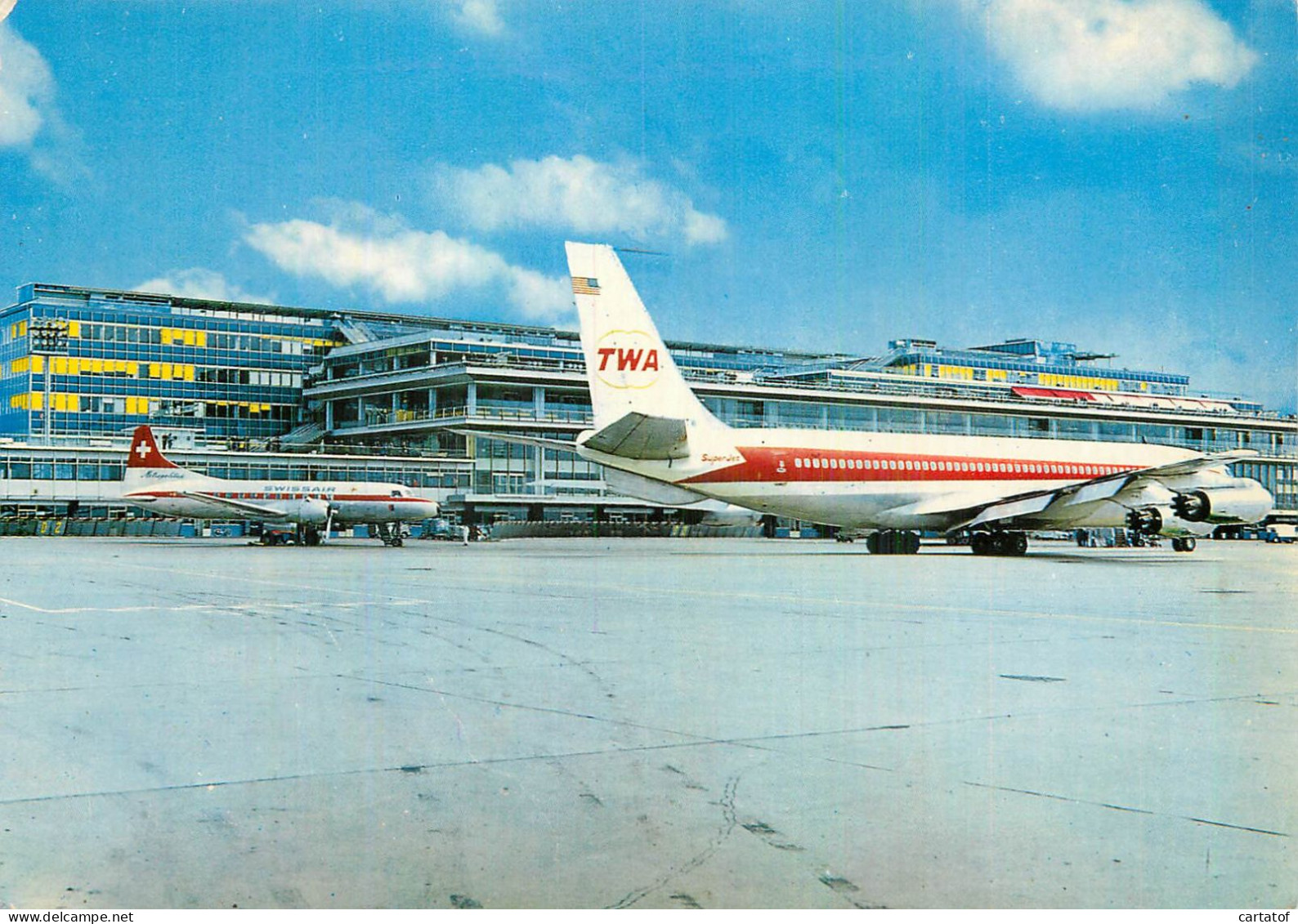 Aéroport PARIS ORLY . La Façade Sud . Avion TWA - Other & Unclassified