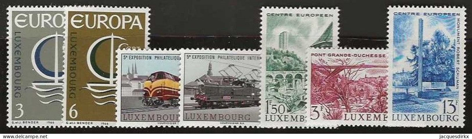 Luxembourg  .  Y&T   .   7 Timbres     .   **    .    Neuf Avec Gomme Et SANS Charnière - Ungebraucht